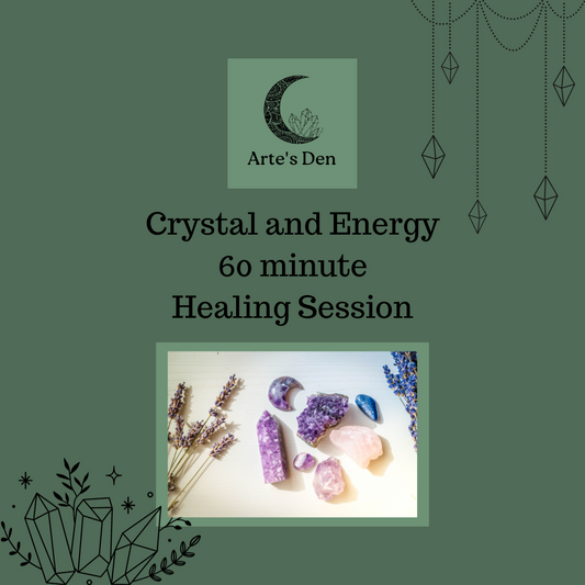Crystal and Energy 60 minute Healing Session, online only