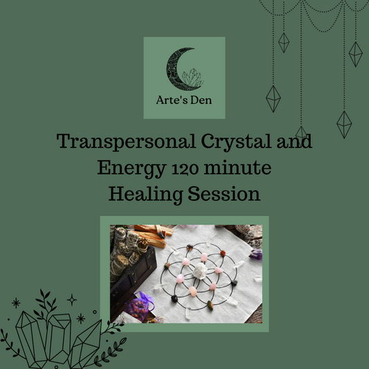 Transpersonal Crystal and Energy 120 minute Healing Session, online