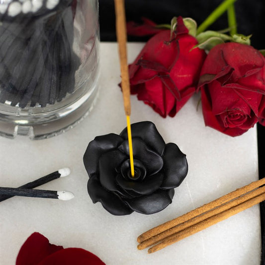 Black Rose Incense Holder
