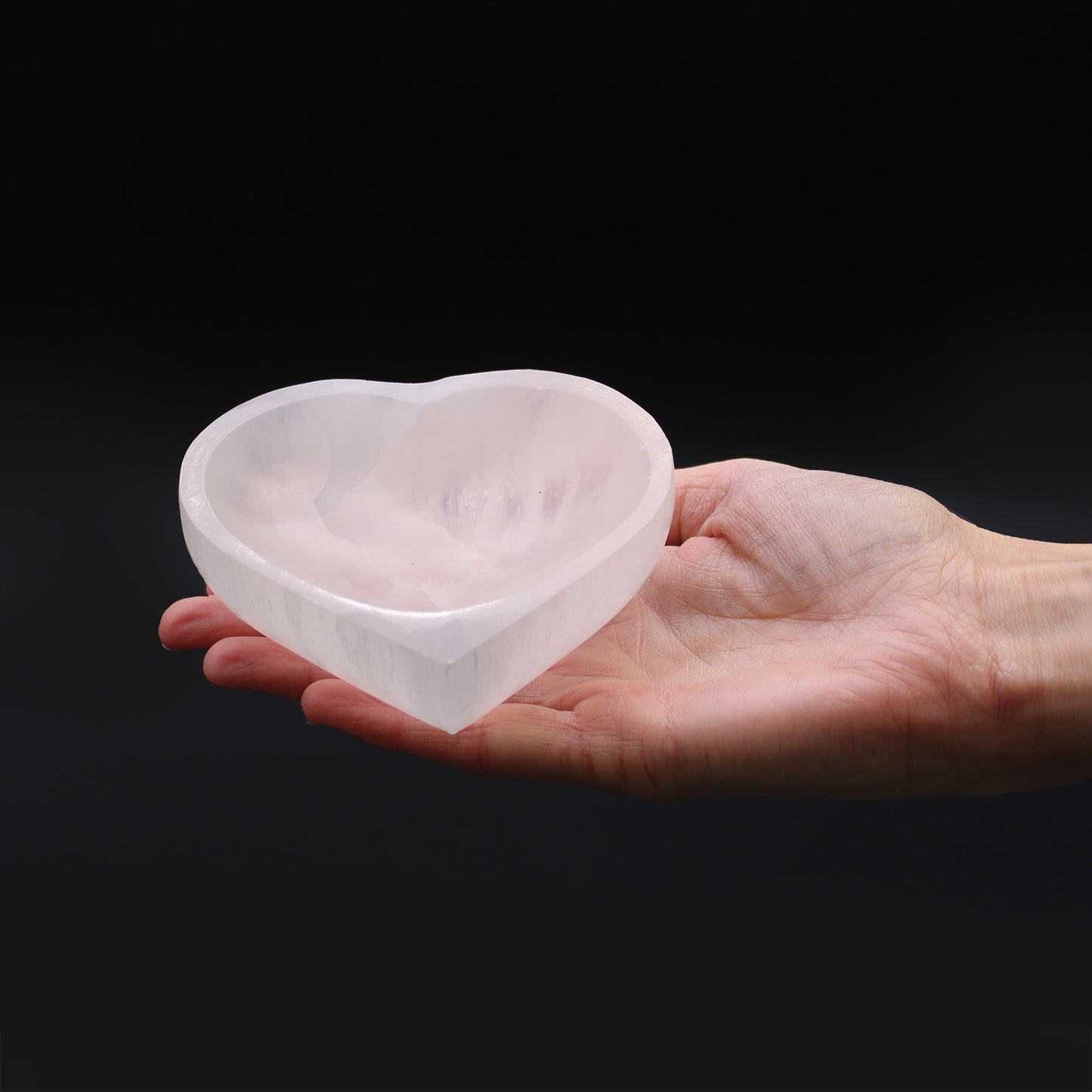Selenite Heart Cleansing Bowl