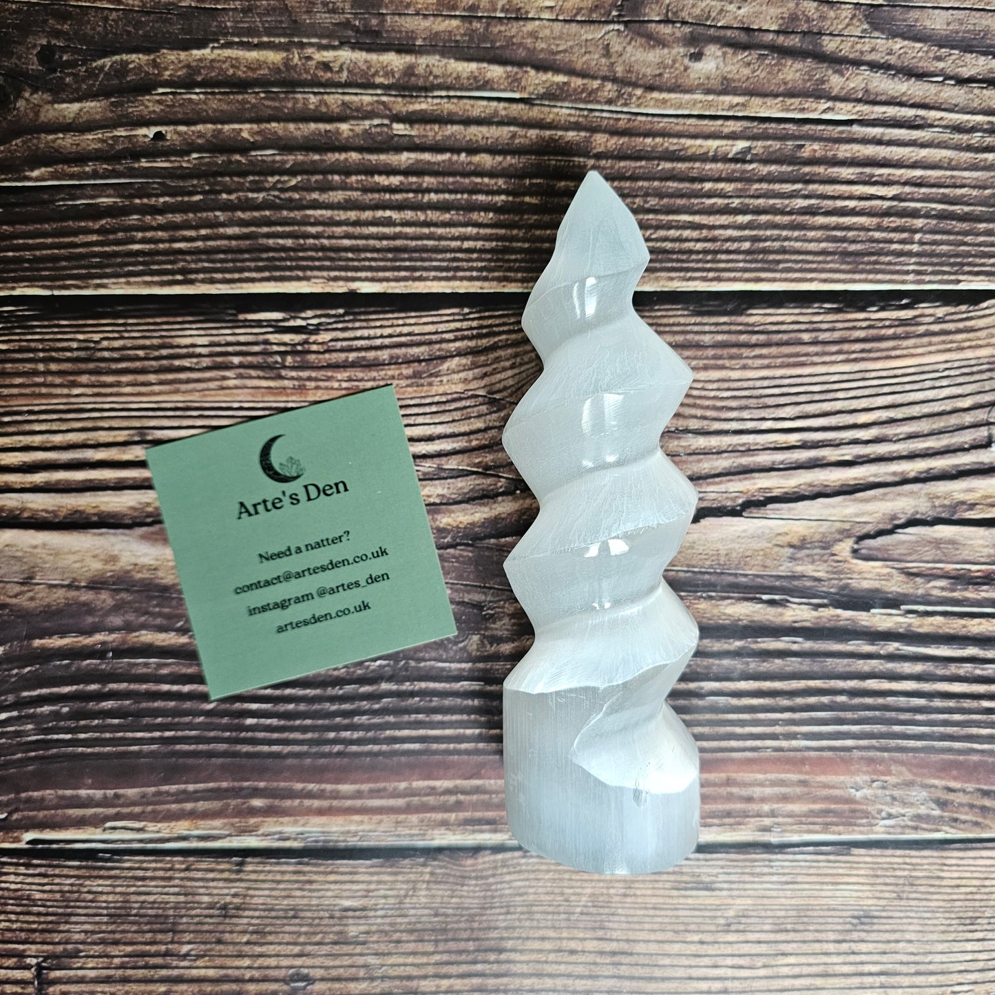 Selenite Unicorn Horn
