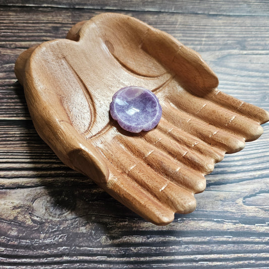 Lepidolite Flower Thumbstone