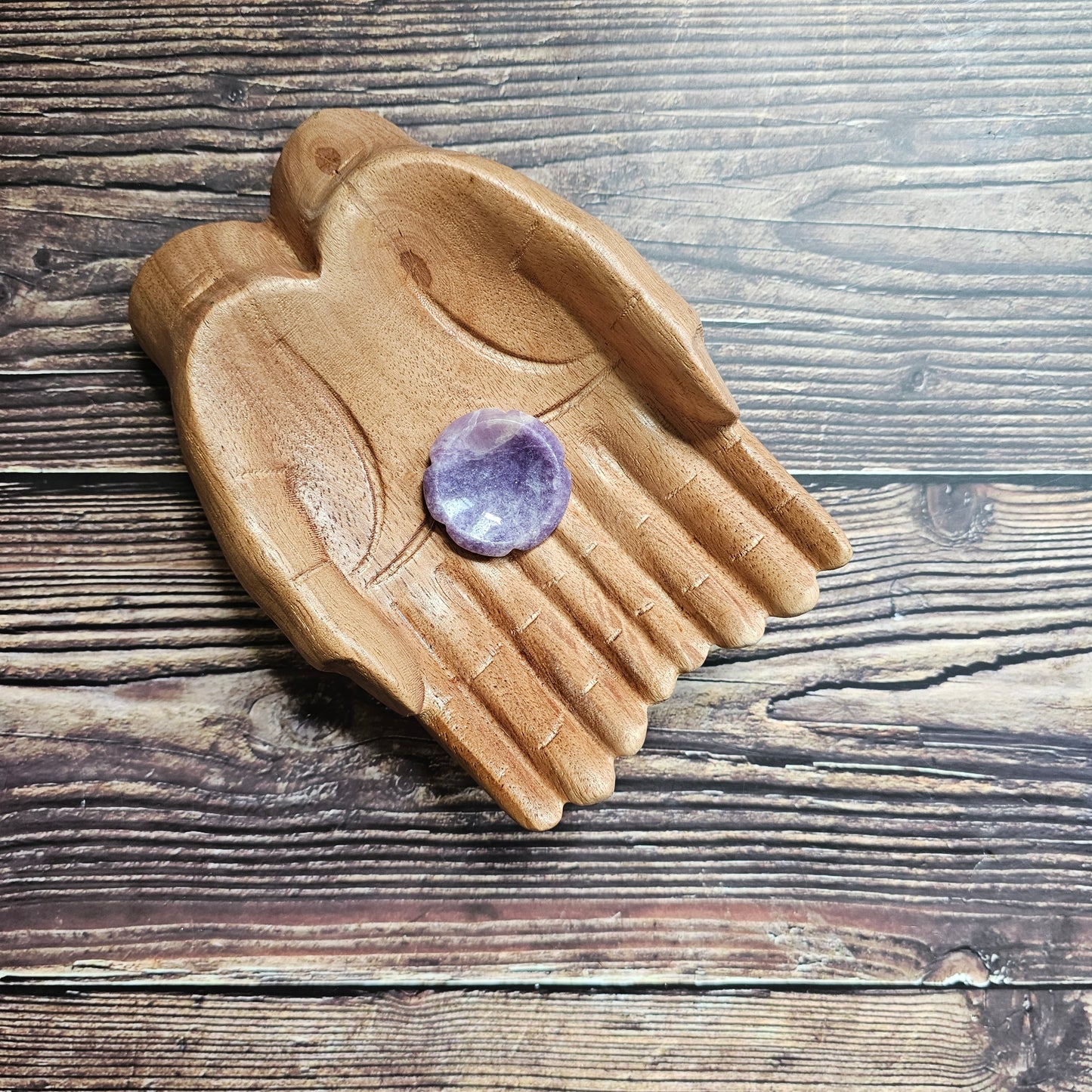 Lepidolite Flower Thumbstone