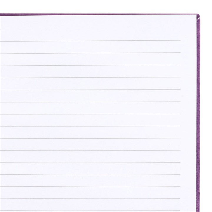 A close up of a lined journal page