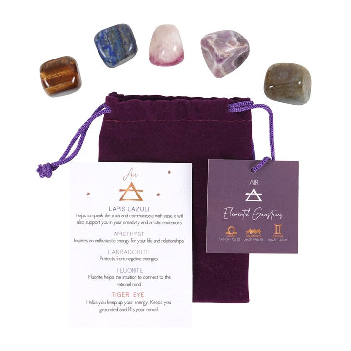 Air Element Tumble Crystals Set