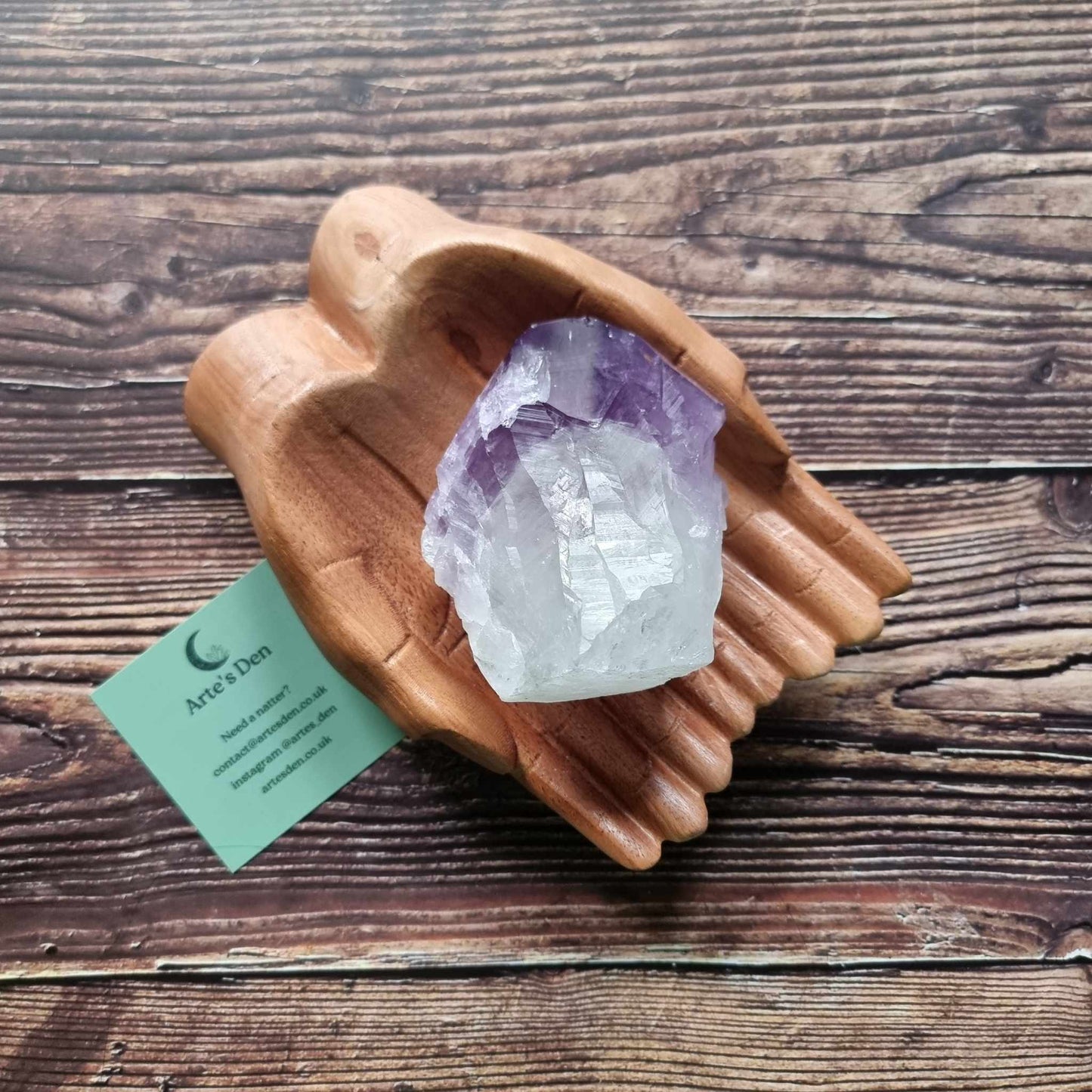 Amethyst Cut Base 8cm