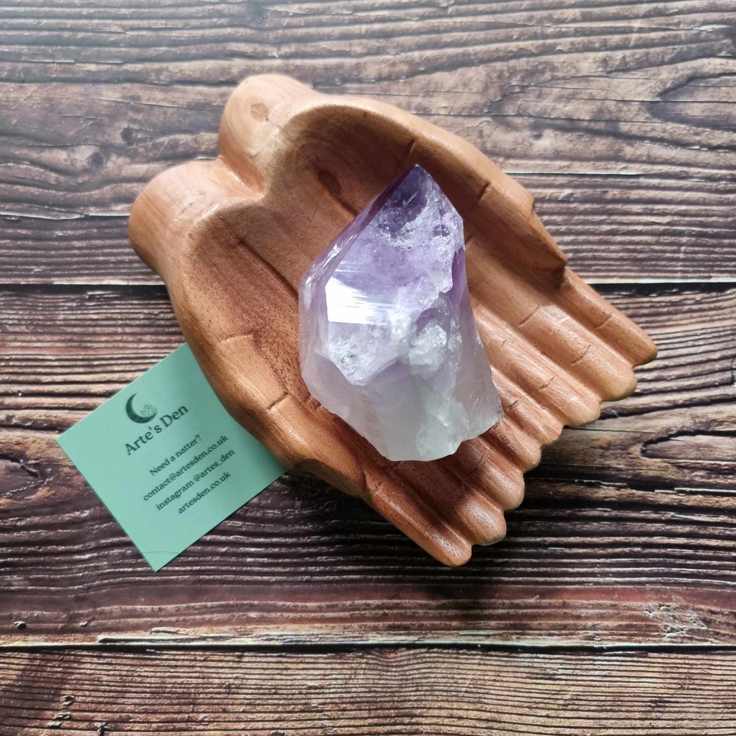 Amethyst Cut Base 8cm