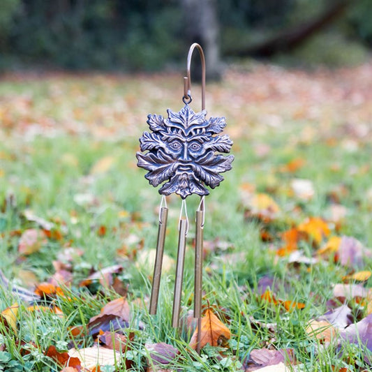 Bronze Effect Green Man Wind Chime