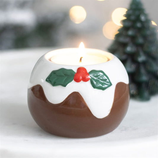 Christmas Pudding Tea Light Holder