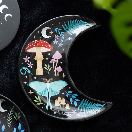 Dark Forest Crescent Moon Trinket Dish