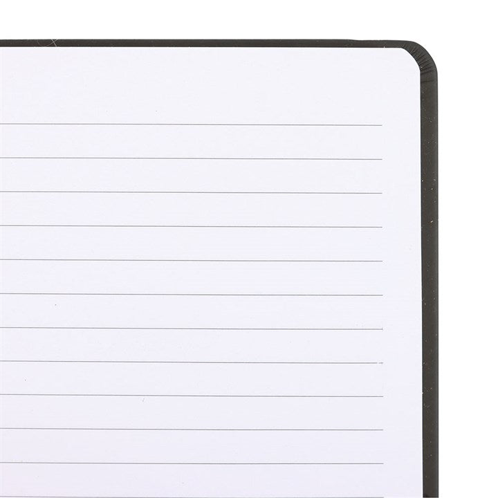Close up of a lined notebook