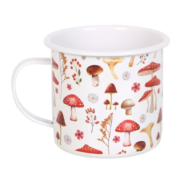 Enamel Enchanted Forest Mushroom Mug