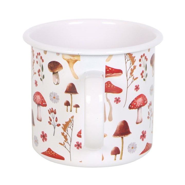 Enamel Enchanted Forest Mushroom Mug