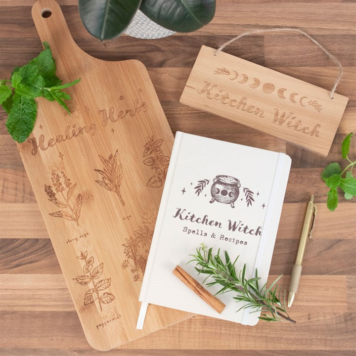 Healing Herbs Bamboo Chopping Board