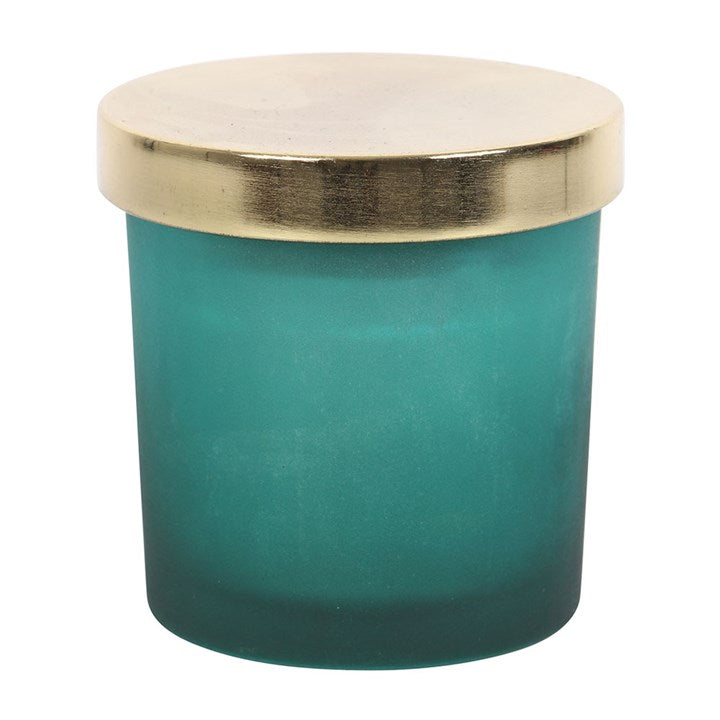 Mint Heart Chakra Crystal Chip Candle