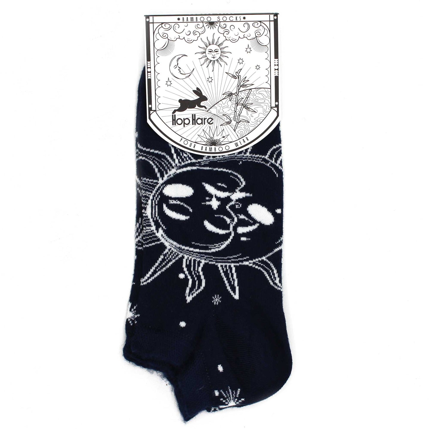 Hop Hare Bamboo Low Socks; Sun and Moon