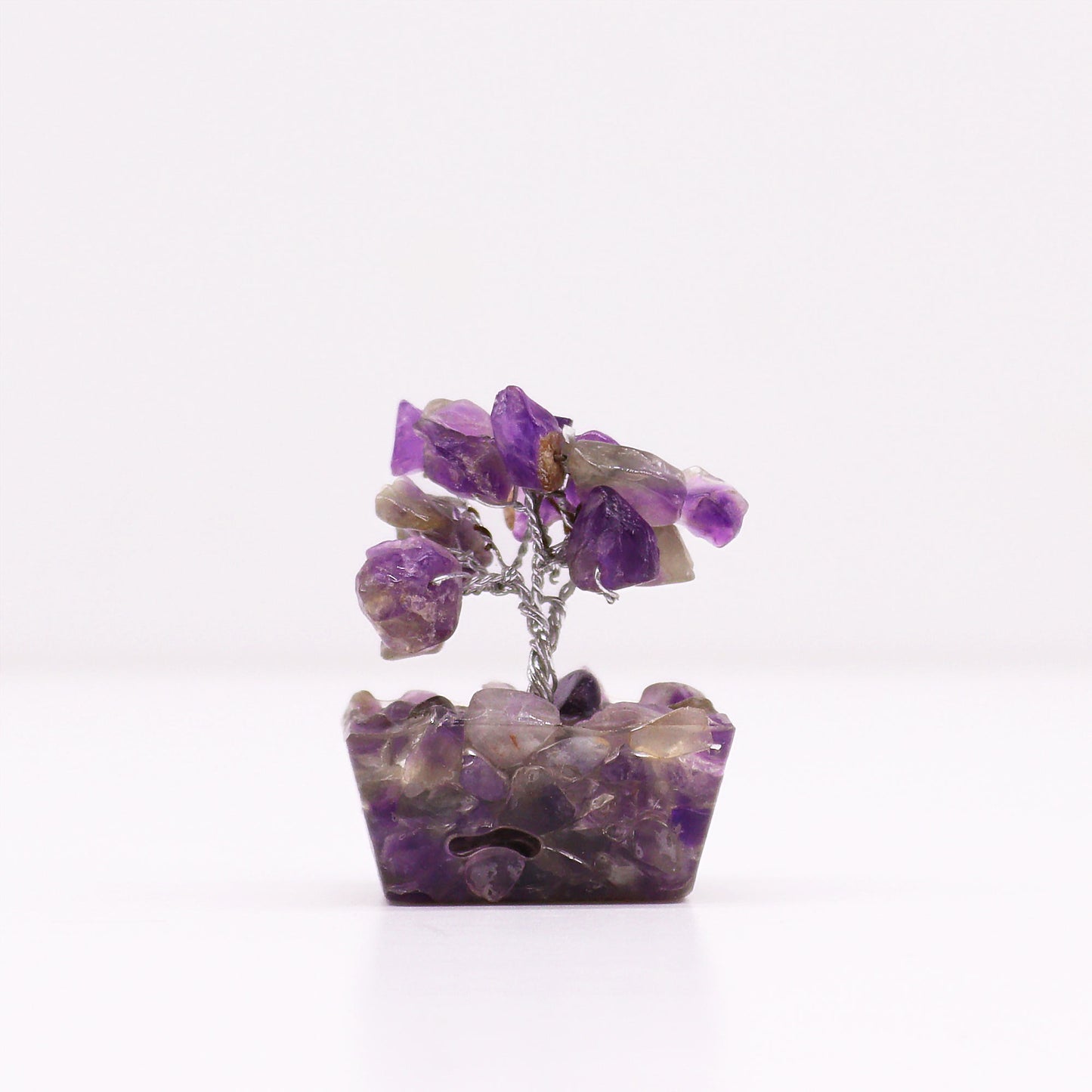 Mini Amethyst Tree on an Orgonite Base