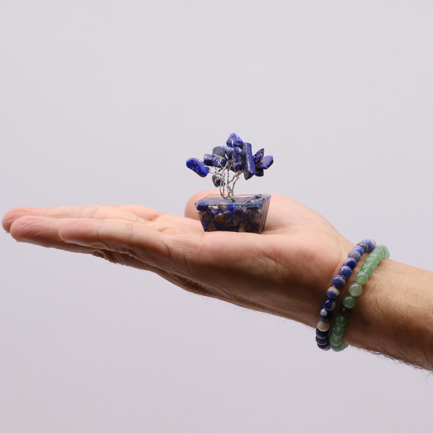 Mini Sodalite Tree on an Orgonite Base