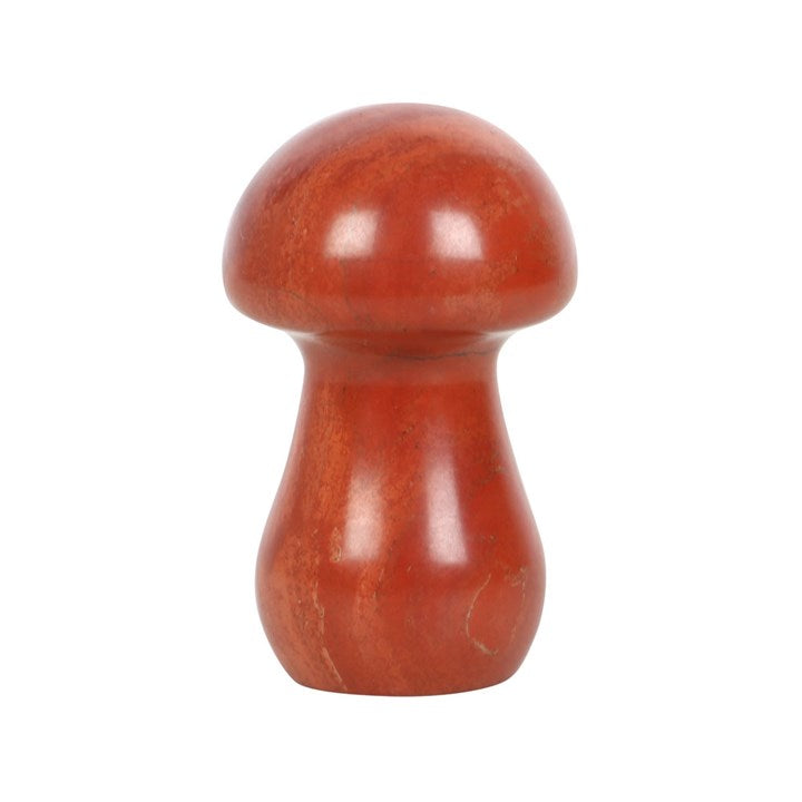 A Red Jasper crystal mushroom. 