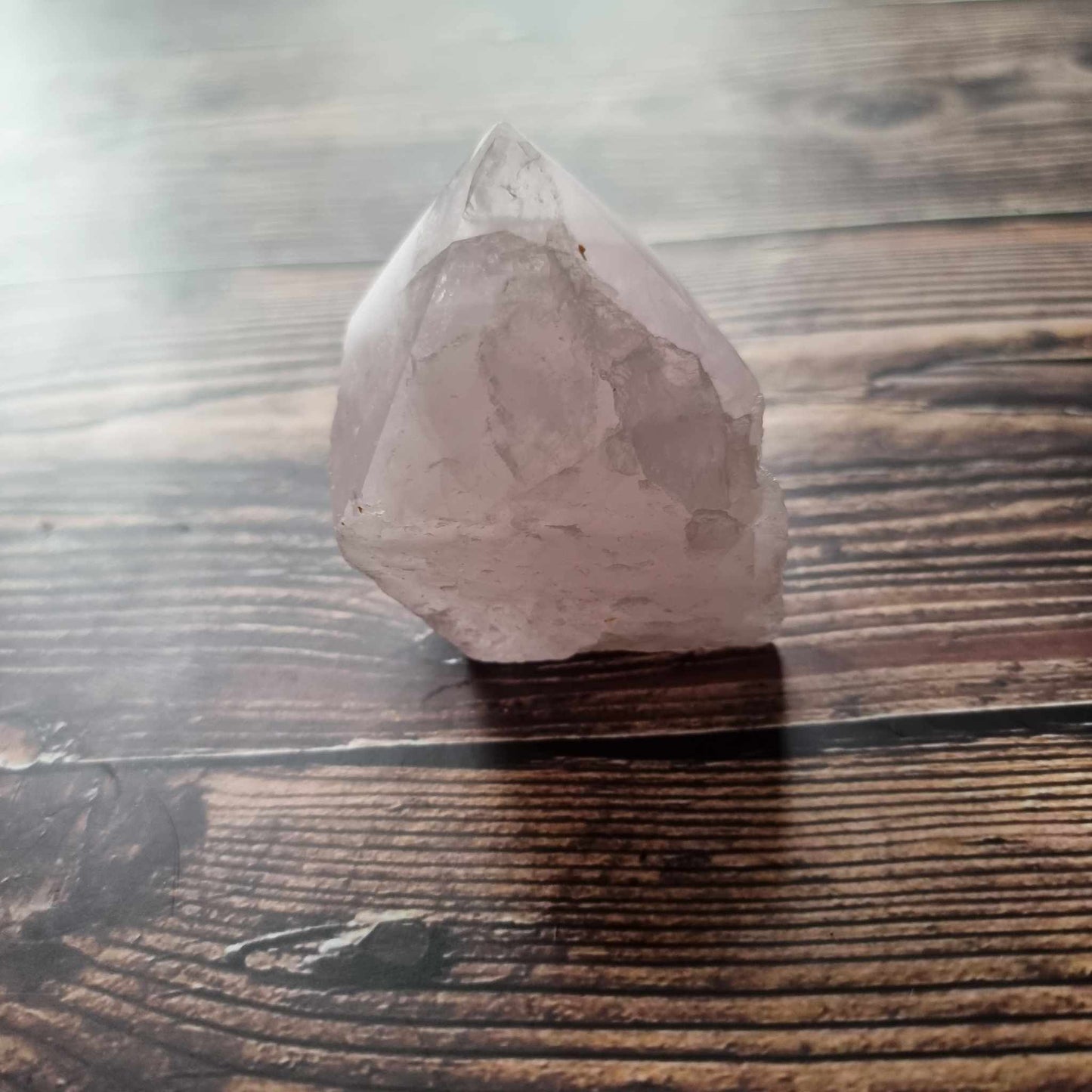 Rose Quartz Cut Base, 7cm