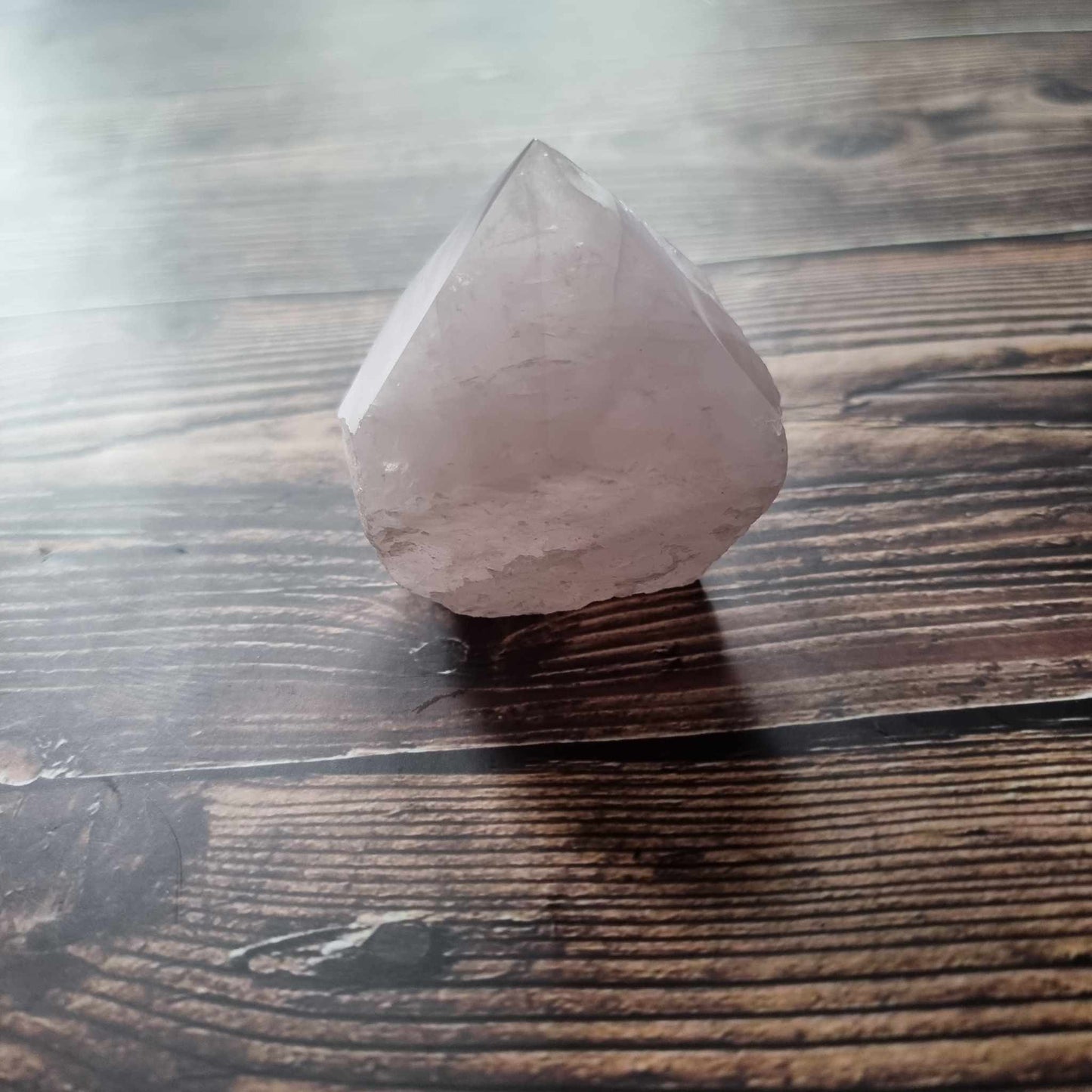 Rose Quartz Cut Base, 7cm