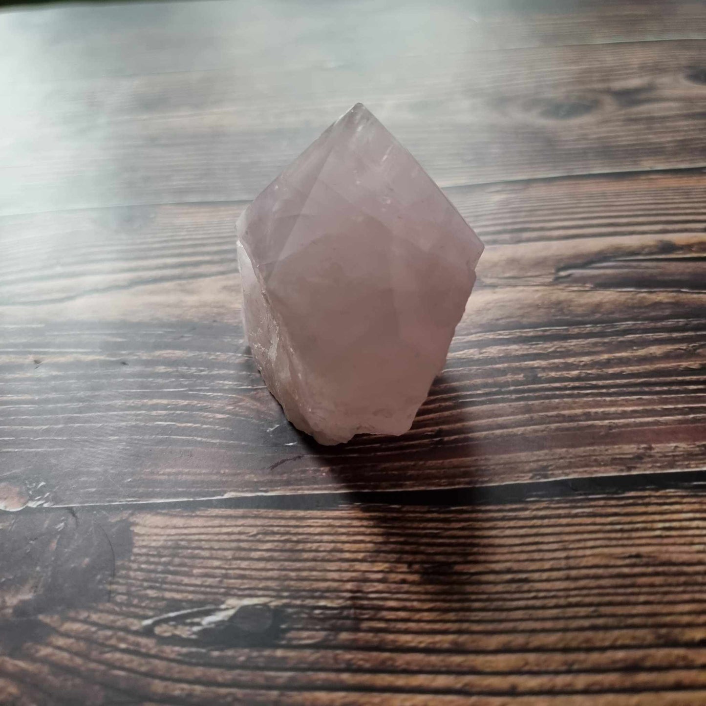 Rose Quartz Cut Base, 7cm