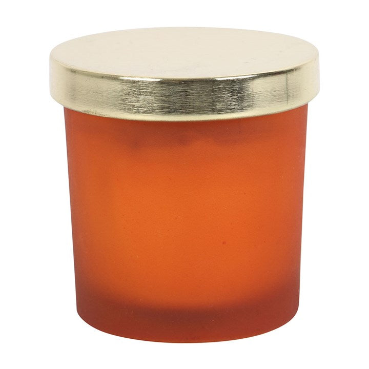 Orange Sacral Chakra Crystal Chip Candle