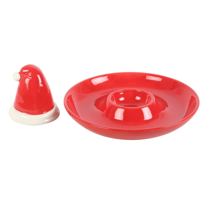 Santa Hat Chip and Dip Dishes