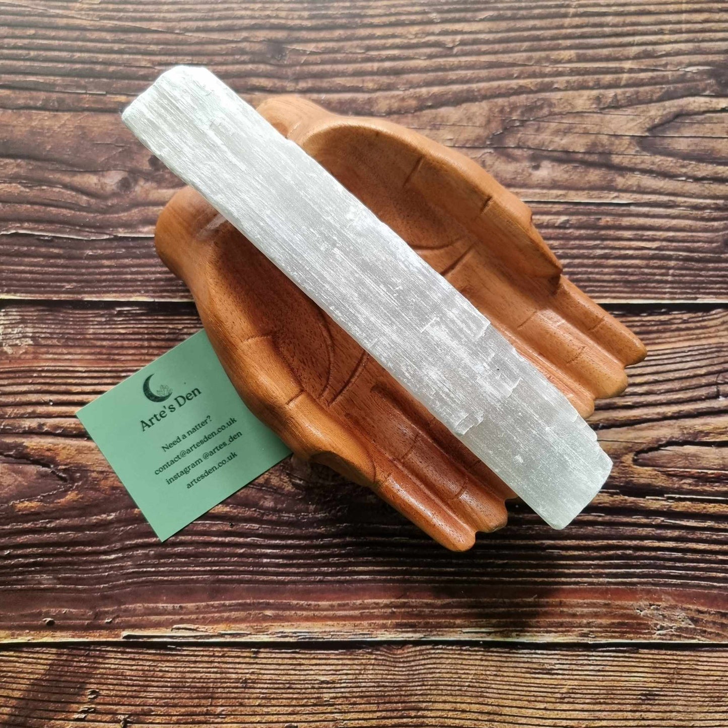 Selenite Stick Raw 21cm