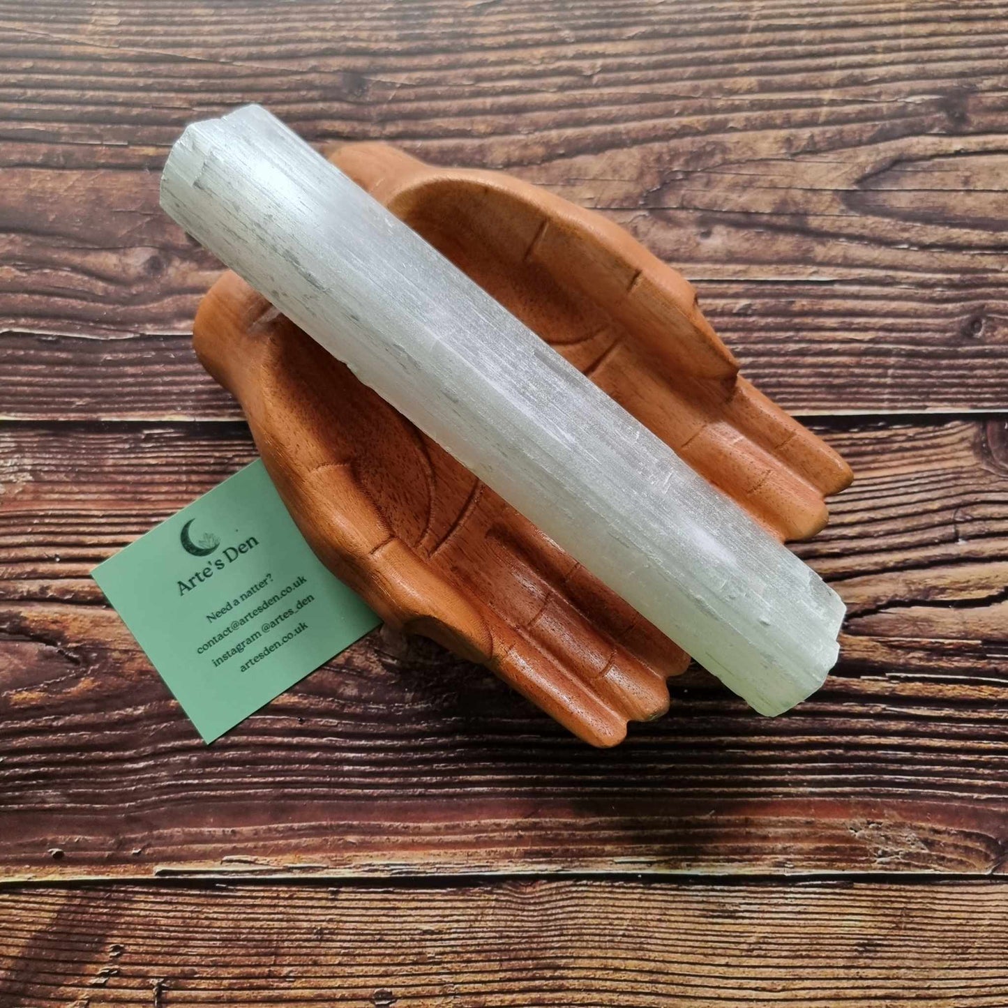 Selenite Stick Raw Heavy 21cm