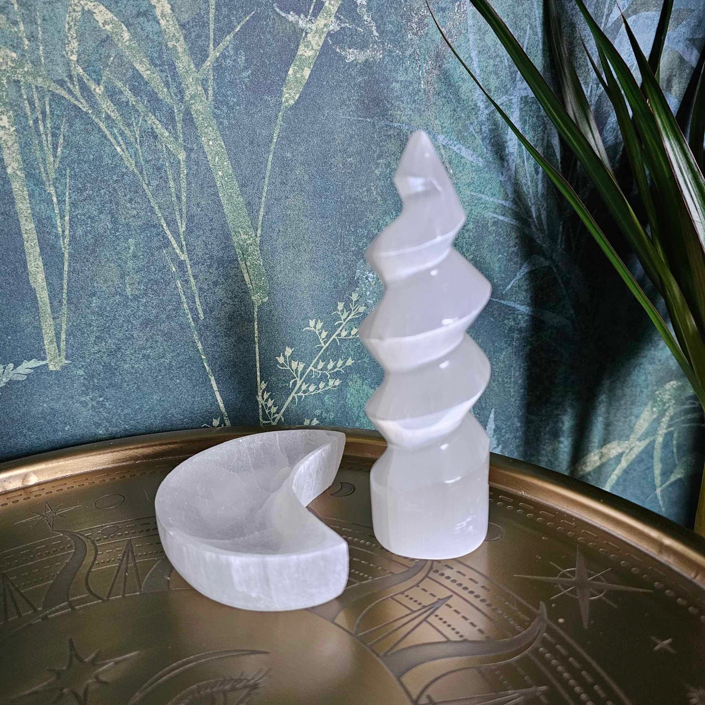 Selenite Moon Cleansing Bowl