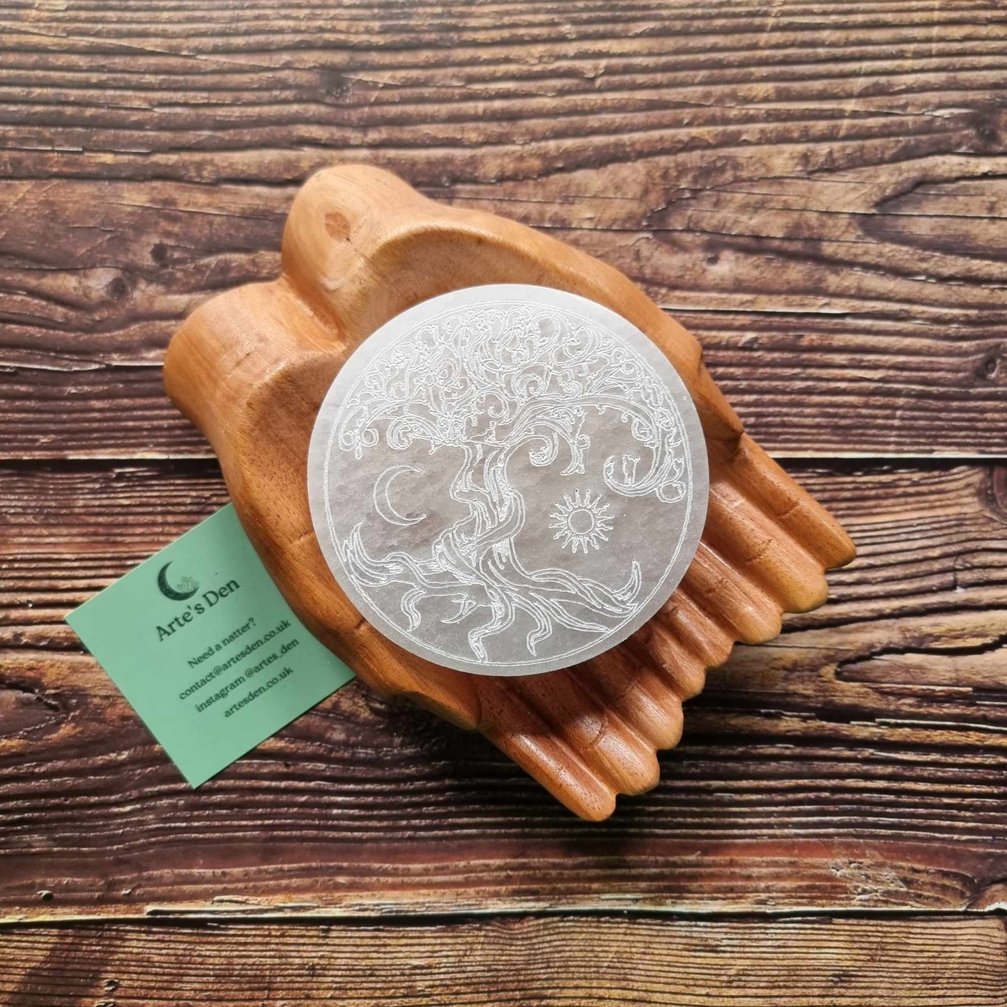 Selenite Tree of Life Charging Plate