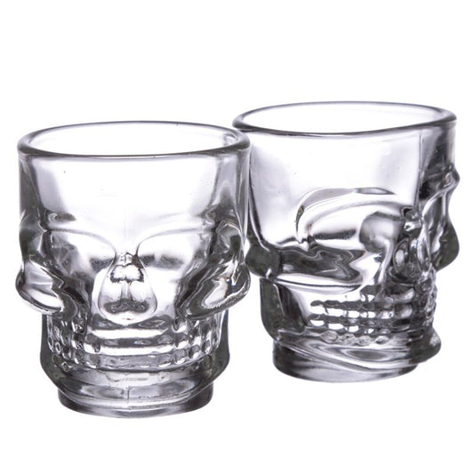 Set of 2 Skull Shot Glasses