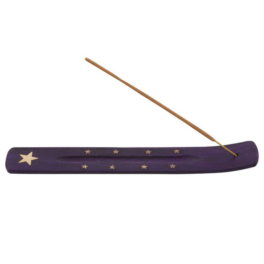 Wooden Purple Star Incense Ash Catcher