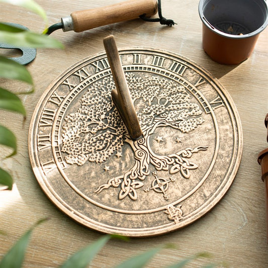 Tree of Life Terracotta Sundial