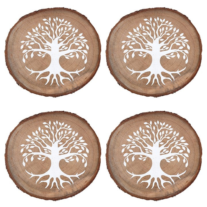 Wooden Tree of Life Coasters