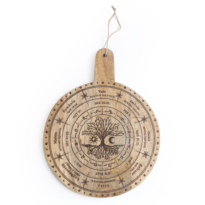 Wooden Wheel of the Year Chopping Board