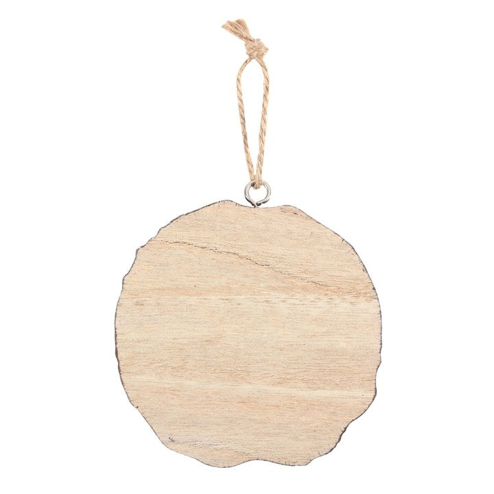 Winter Solstice Wood Slice Hanging Decorations