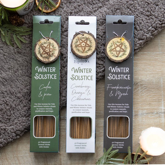 Winter Solstice Incense Sticks and Holders