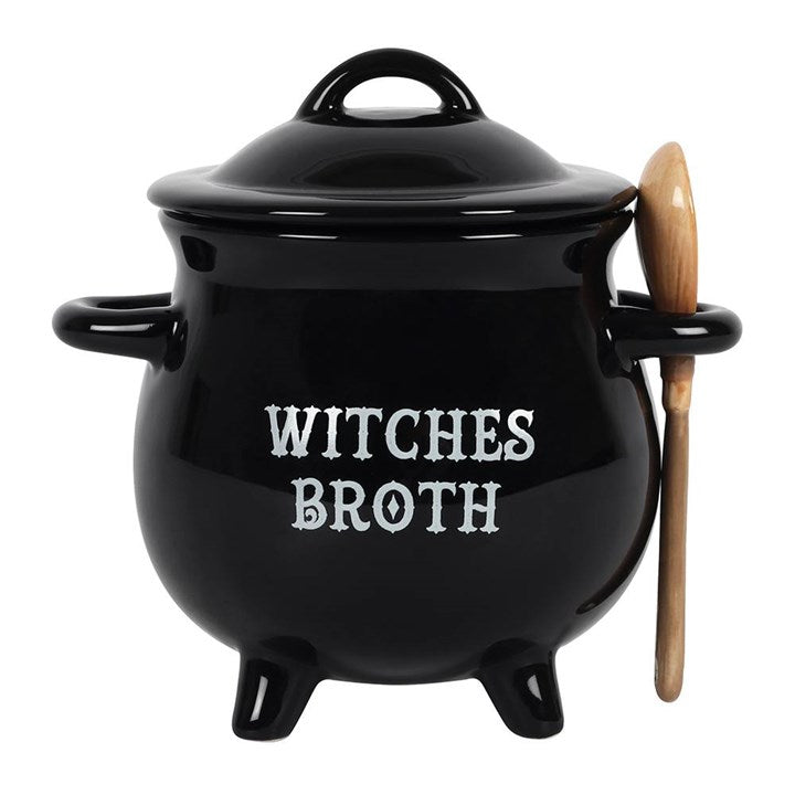 Witches Broth Cauldron Soup Bowl and Spoon