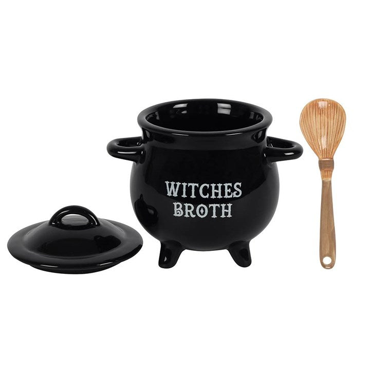 Witches Broth Cauldron Soup Bowl and Spoon