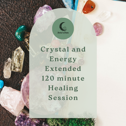 Crystal and Energy Extended 120 minute Healing Session (in-person and distance)