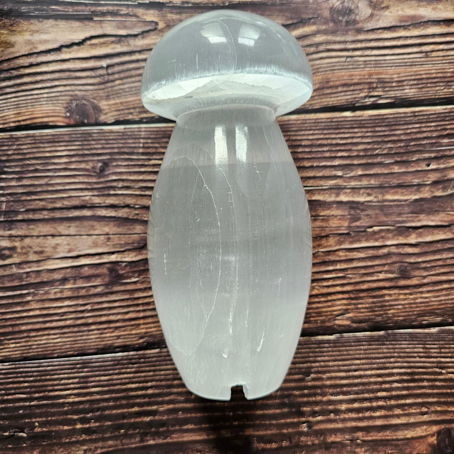 Selenite Mushroom Lamp, 20cm