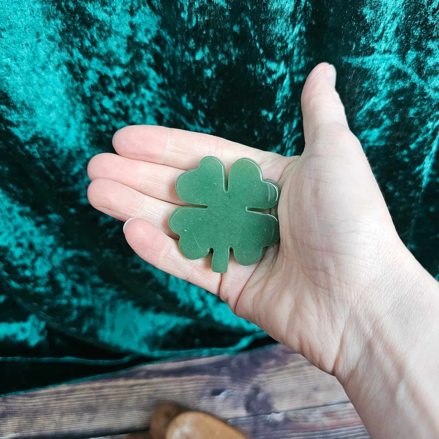 Green Aventurine Four Leaf Clover