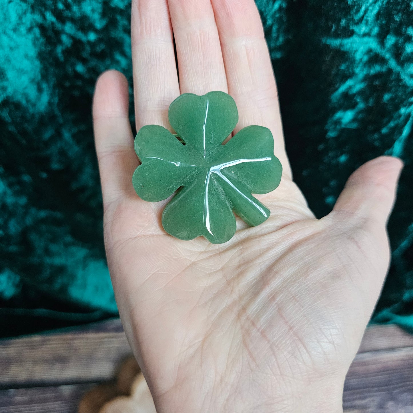 Green Aventurine Four Leaf Clover